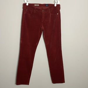 Adriano Goldschmidt Rust (Cinnamon) Slim Straight Corduroy pants- 32